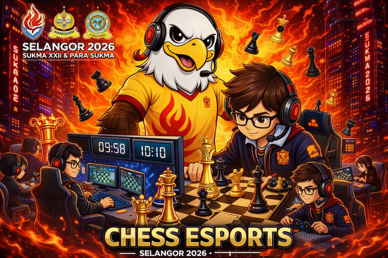 Results of SUKMA XXII Selangor 2026 - E-Sukan Catur (E-Chess Blitz)