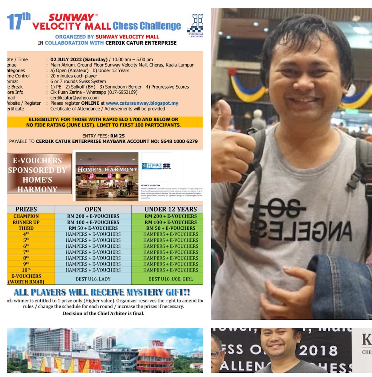 17th SUNWAY VELOCITY CHESS CHALLENGE  - OPEN AMATEUR